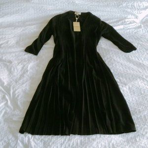 Ports 1961 Black Wool Long Cardigan NWT